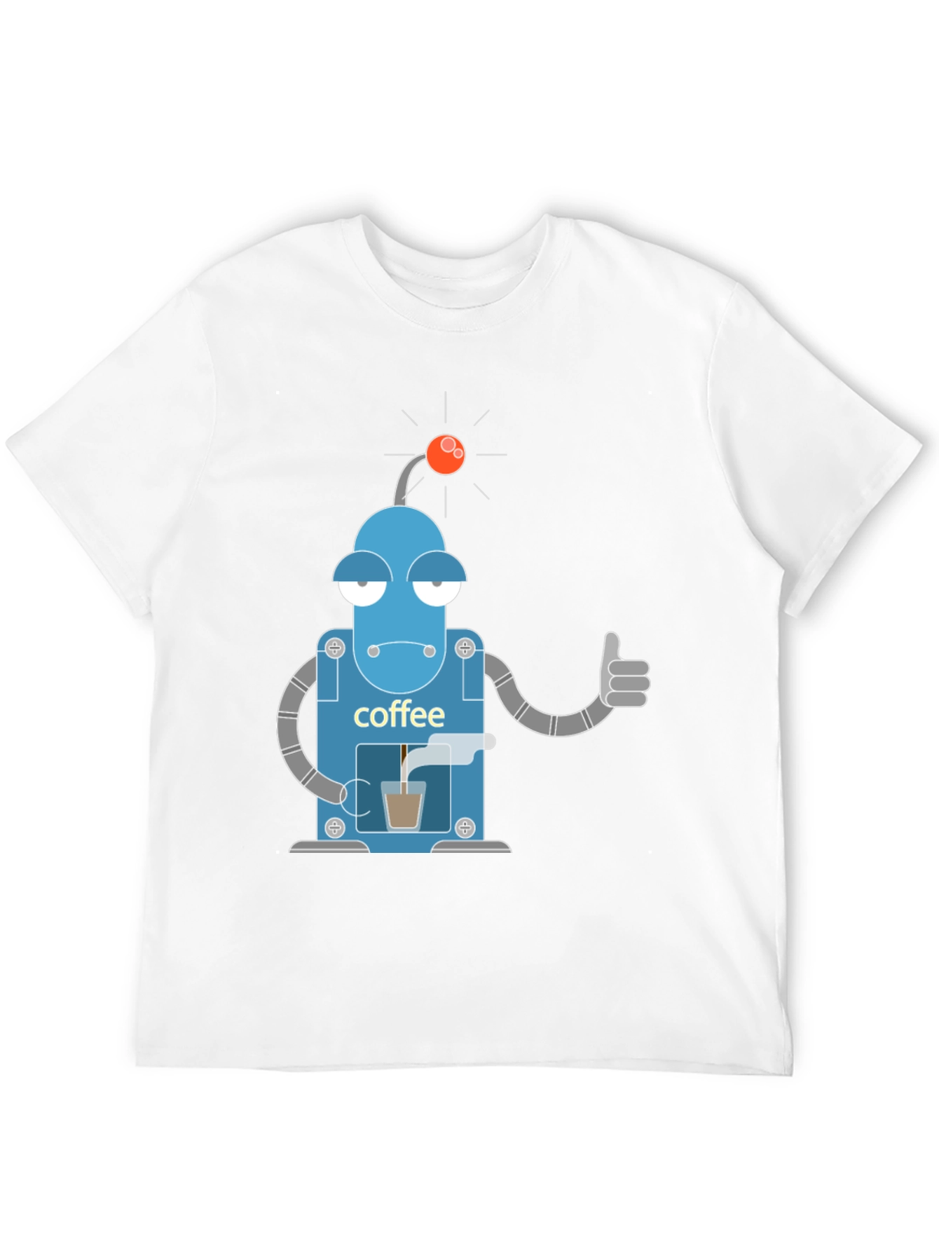 Coffee Robot Graphic Tee - Black T-Shirt
