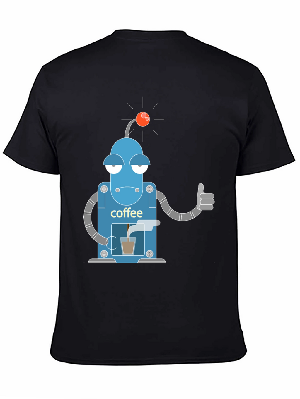 Coffee Robot Graphic Tee - Black T-Shirt