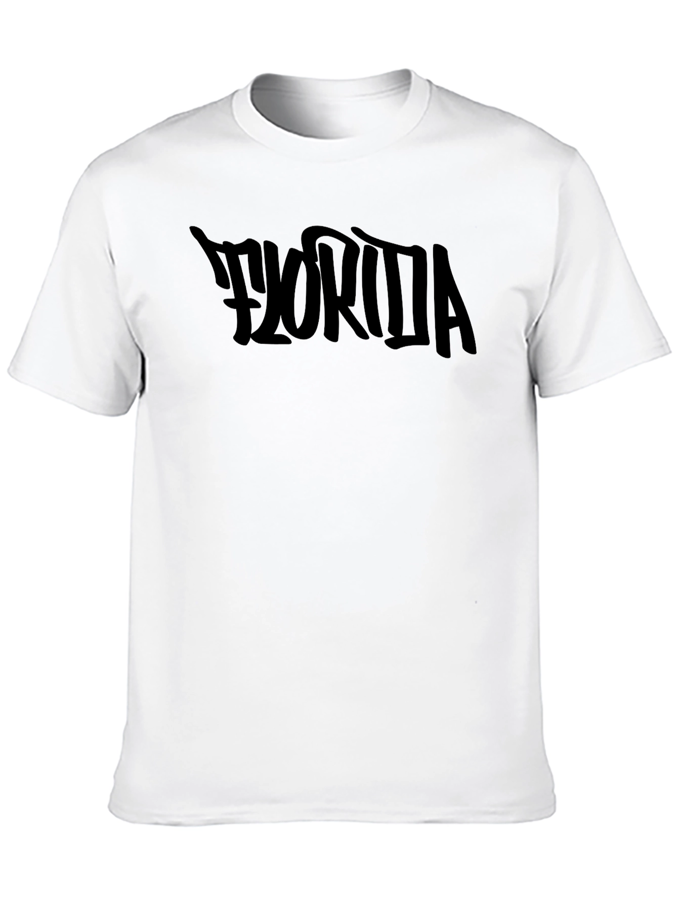 Florida Graphic Print Black T-Shirt
