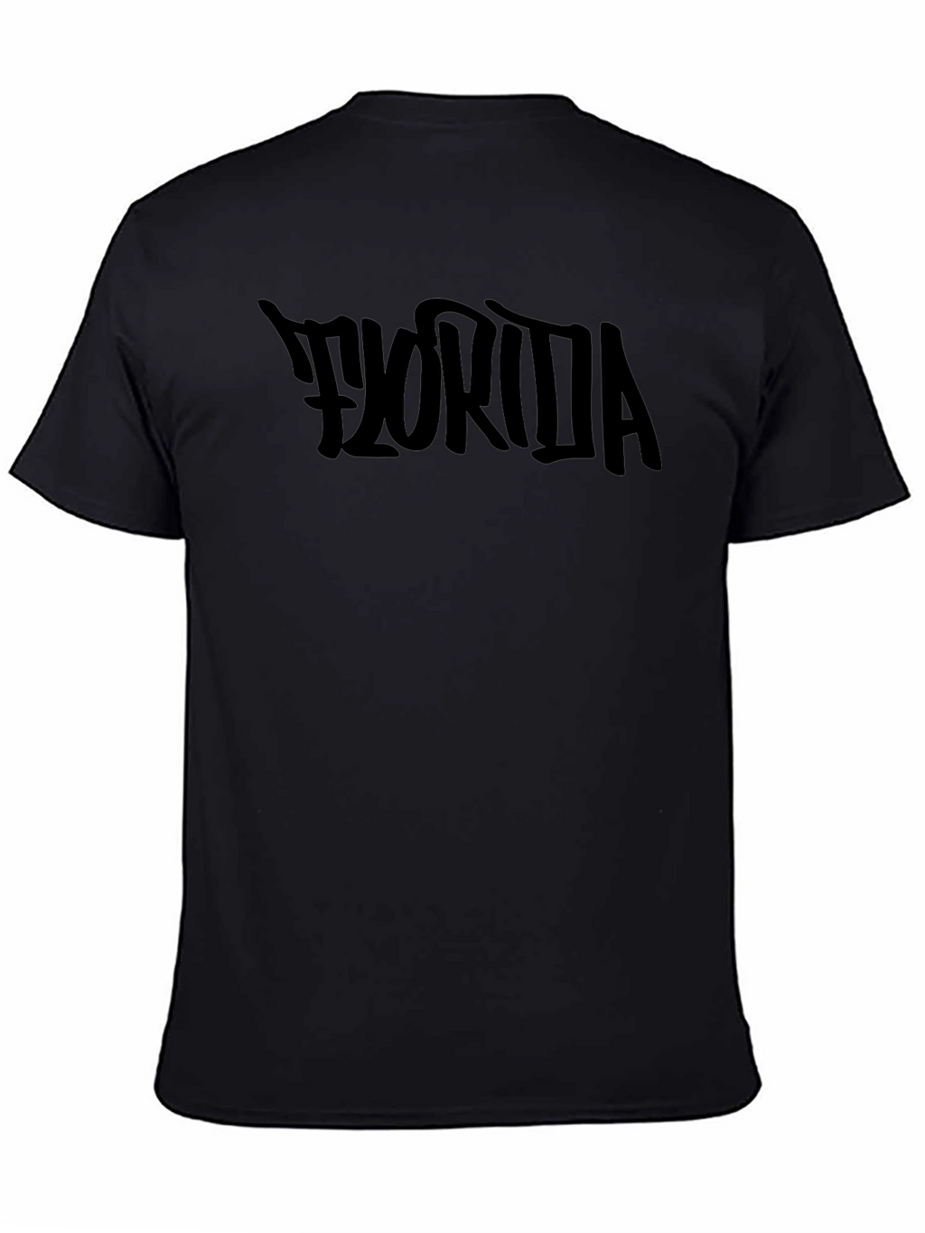 Florida Graphic Print Black T-Shirt