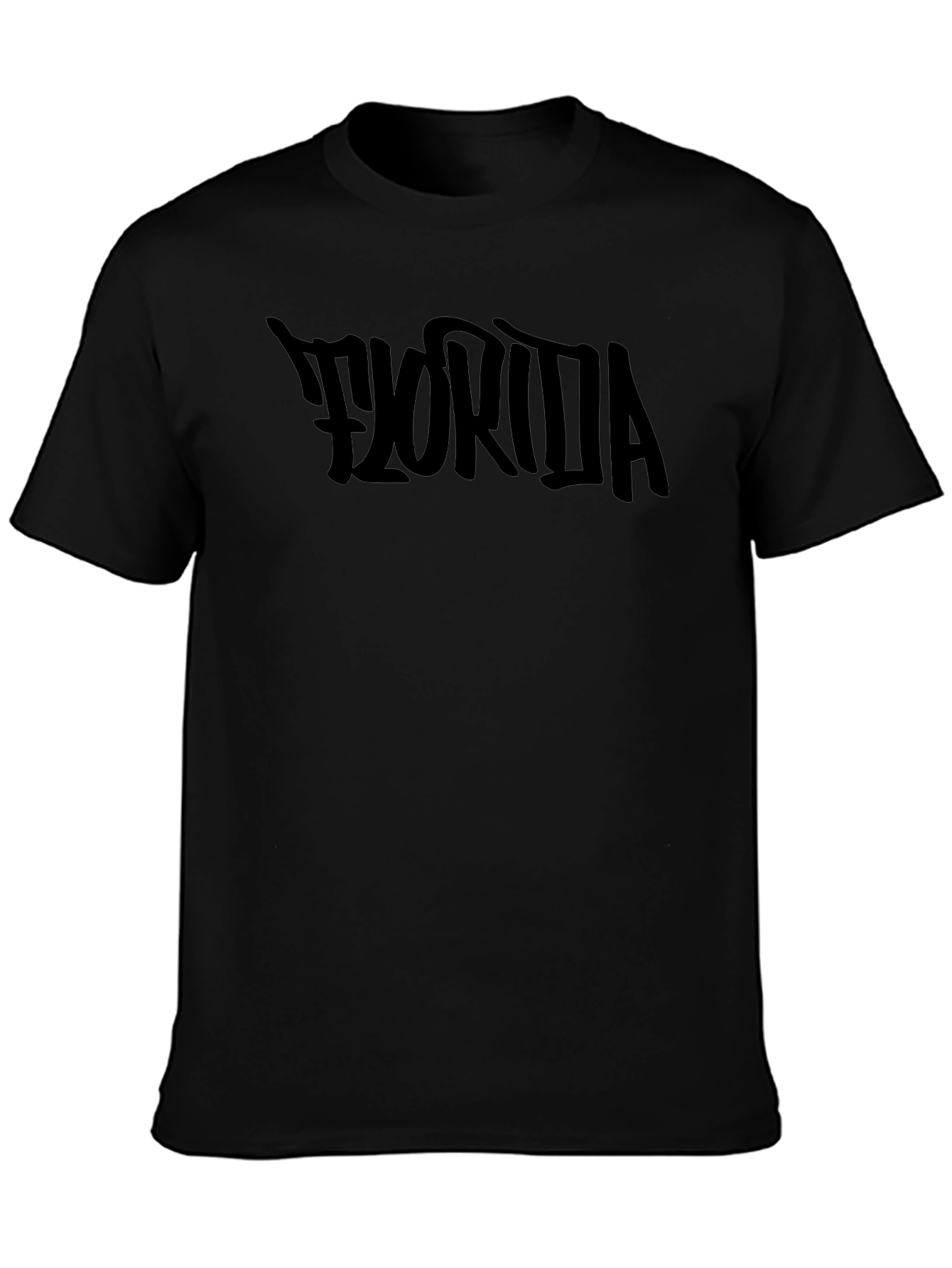 Florida Graphic Print Black T-Shirt