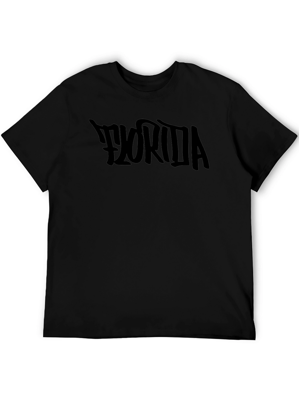 Florida Graphic Print Black T-Shirt