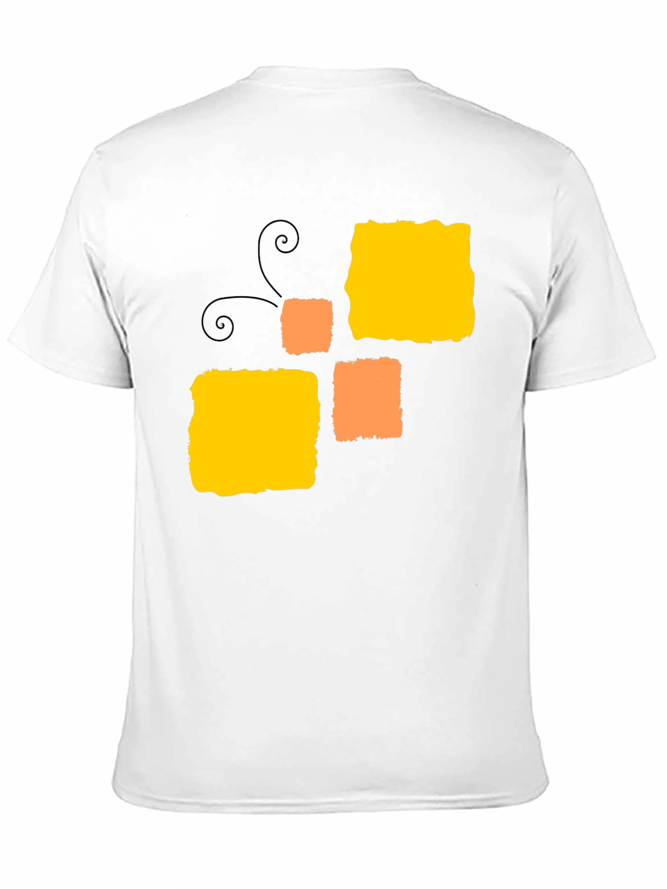 Abstract Squares Black T-Shirt