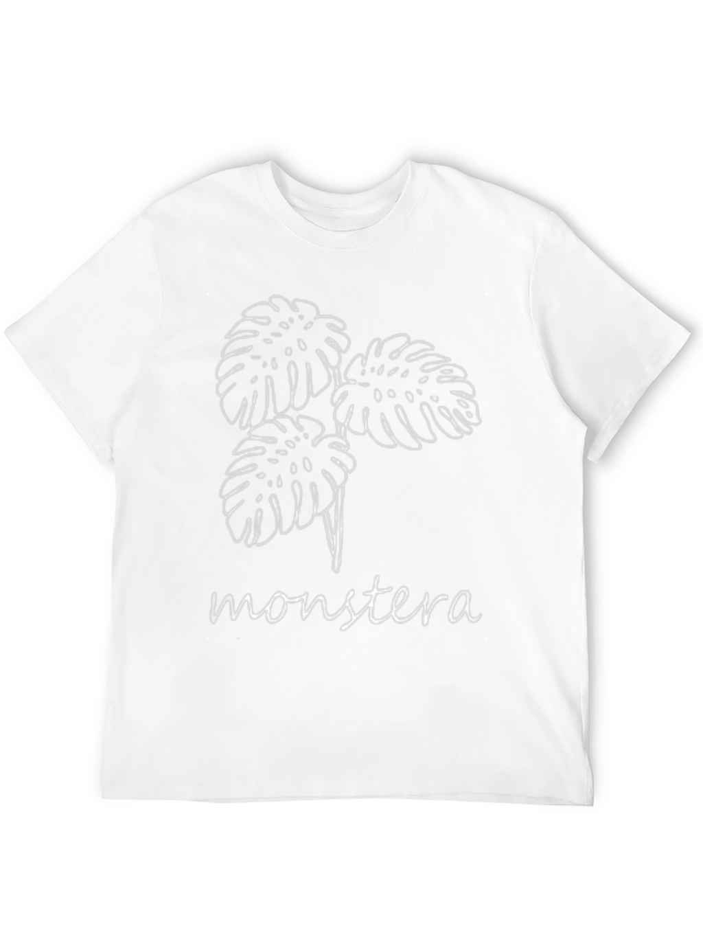 Monstera Leaf Graphic Black T-Shirt