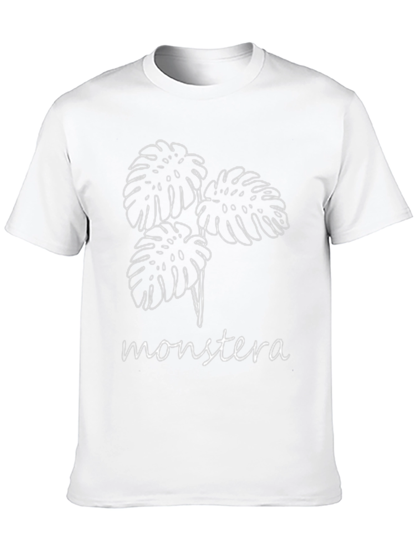Monstera Leaf Graphic Black T-Shirt
