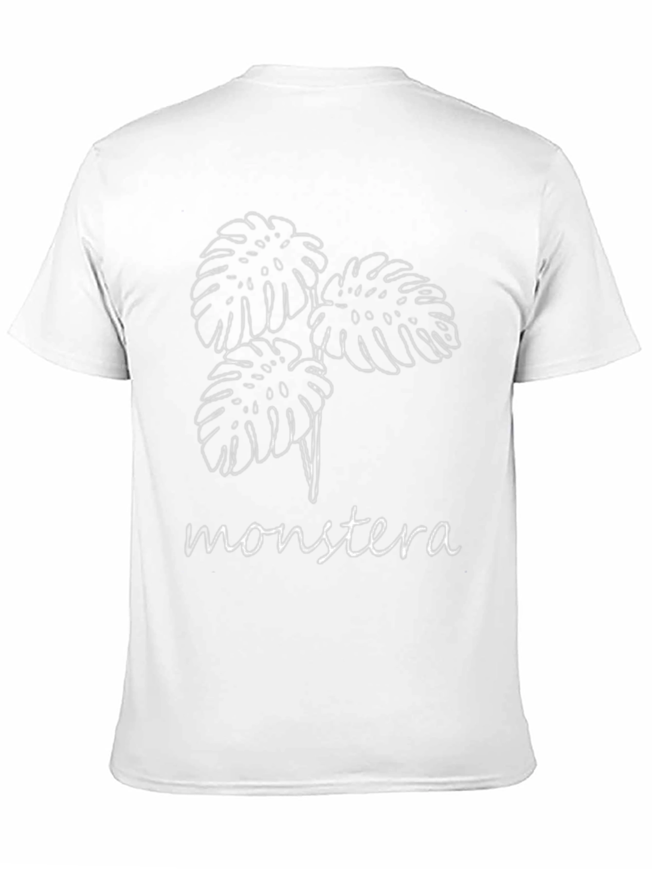 Monstera Leaf Graphic Black T-Shirt