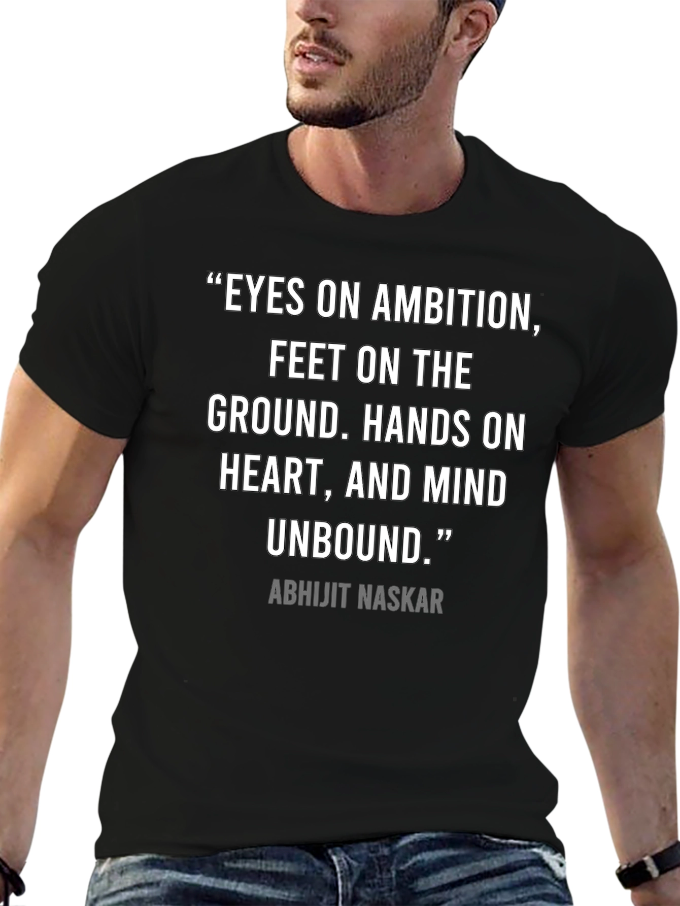 Inspirational Quote T-Shirt: Eyes on Ambition