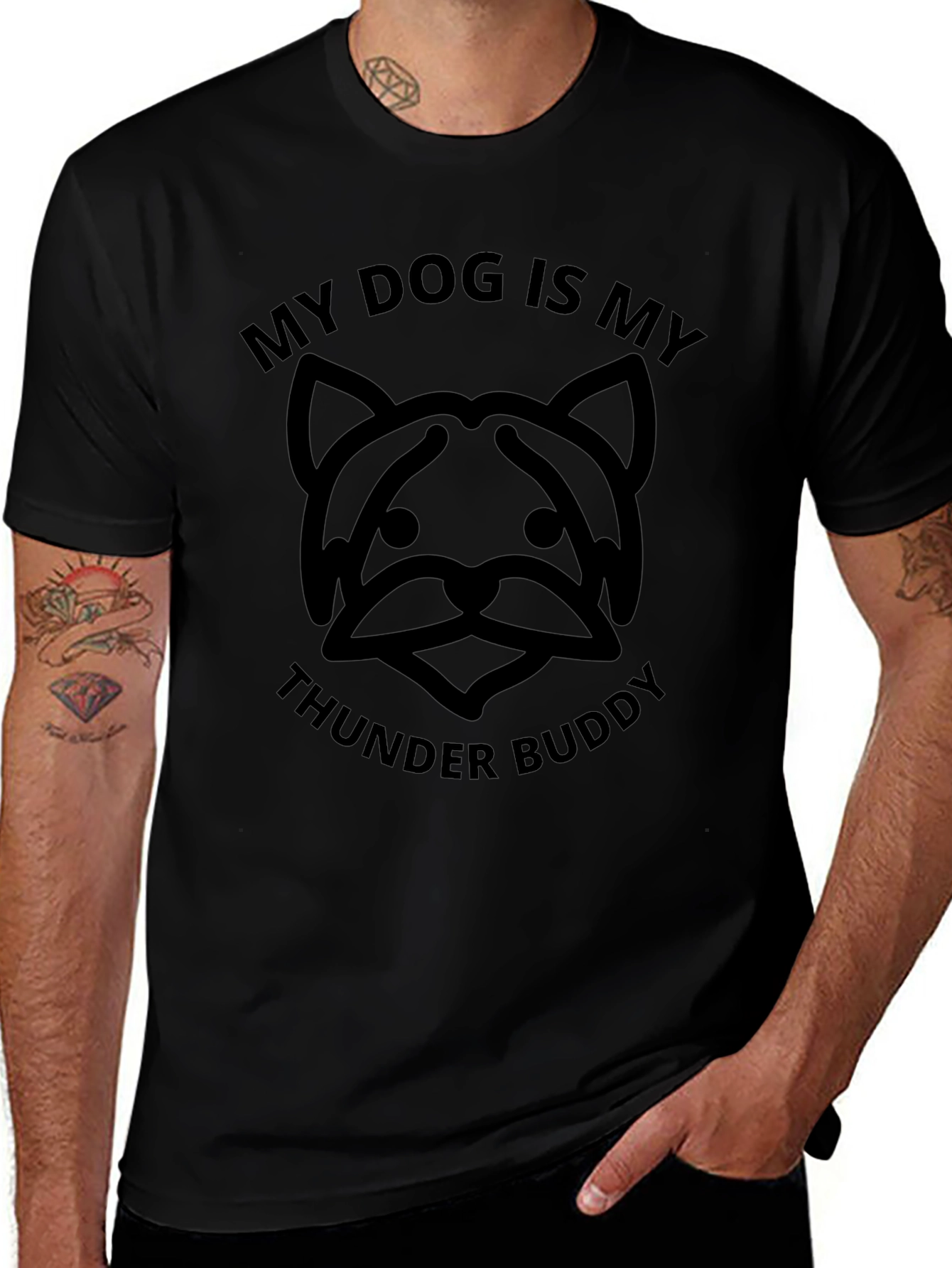 My Dog is My Thunder Buddy Graphic Tee