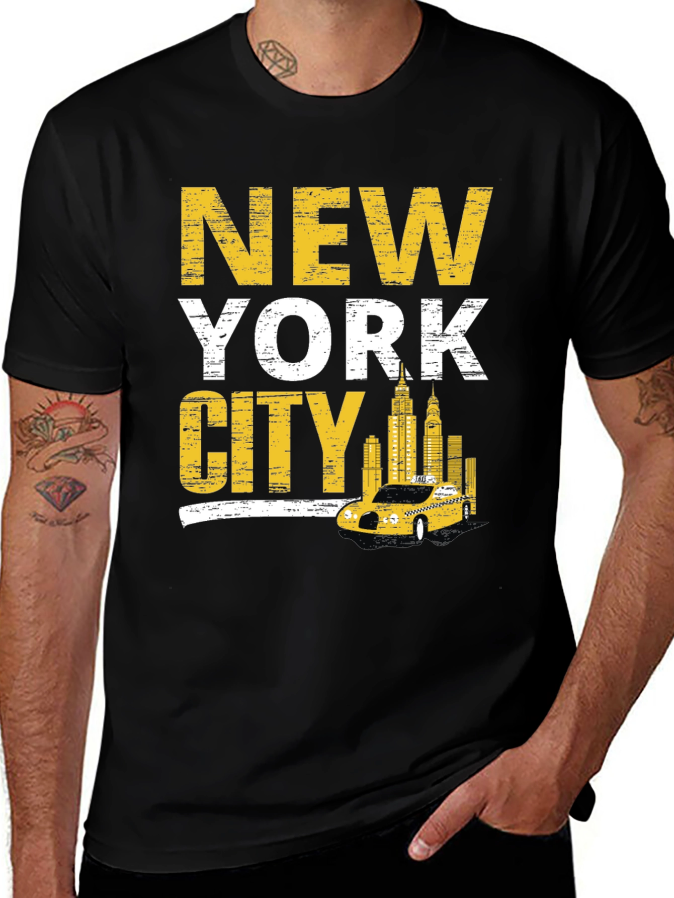New York City Taxi Graphic T-Shirt
