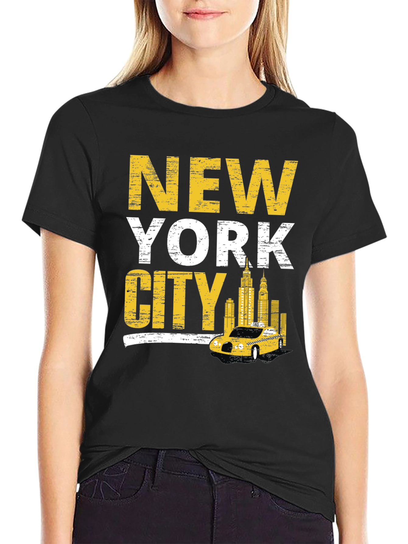 New York City Taxi Graphic T-Shirt