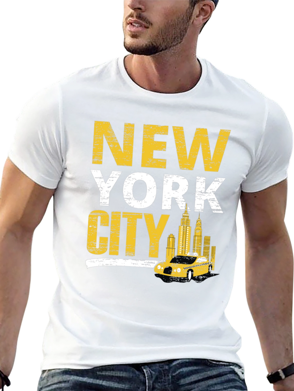 New York City Taxi Graphic T-Shirt