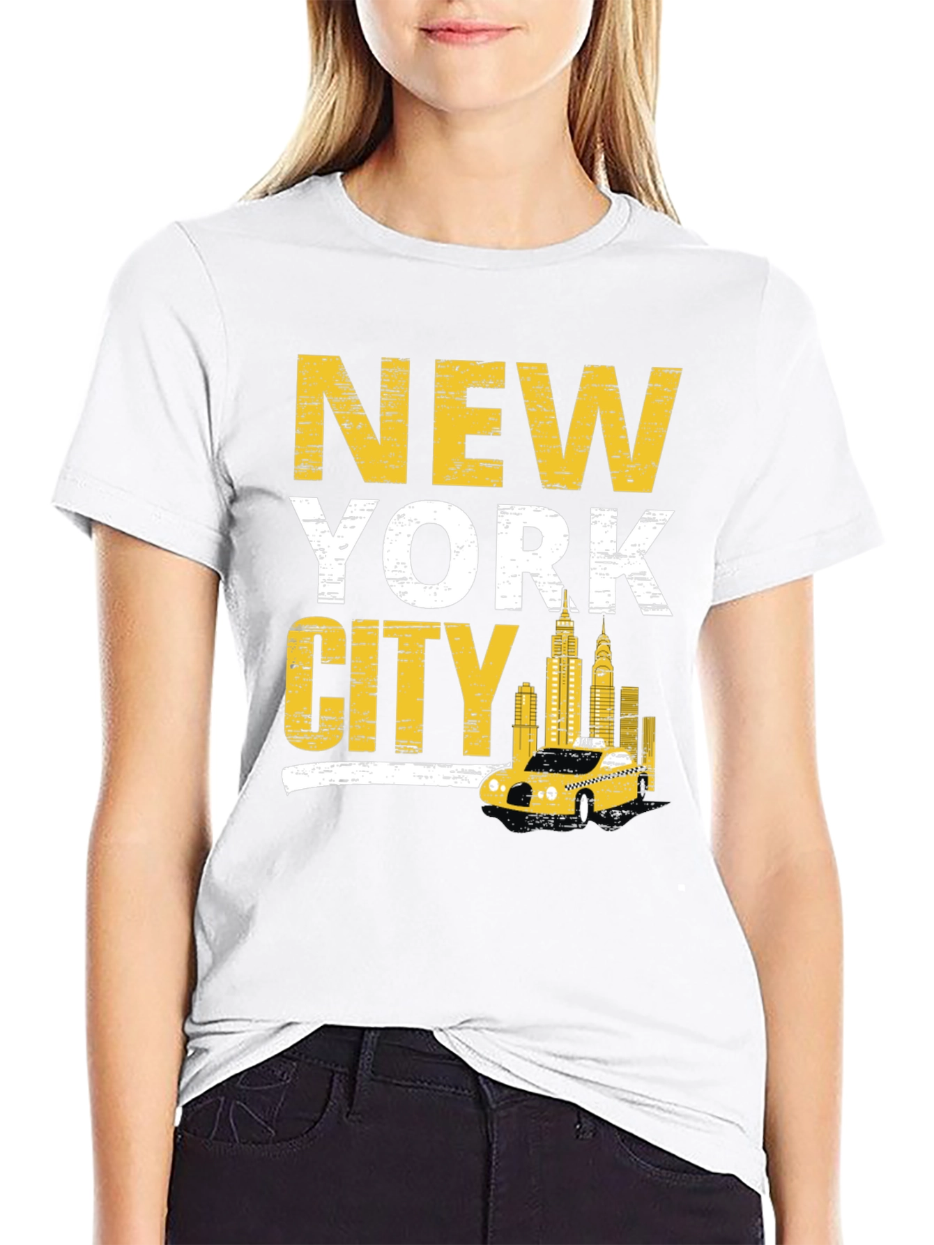 New York City Taxi Graphic T-Shirt