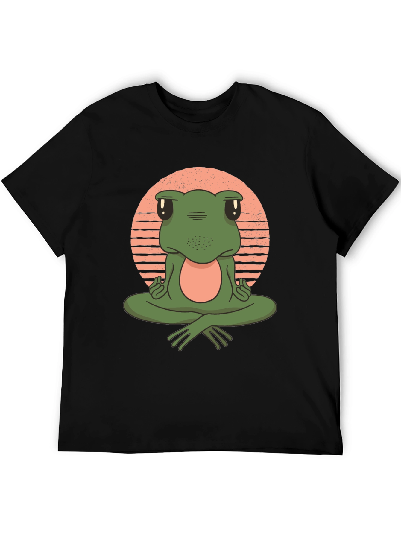 Meditating Frog Graphic Tee - Zen Vibe Shirt