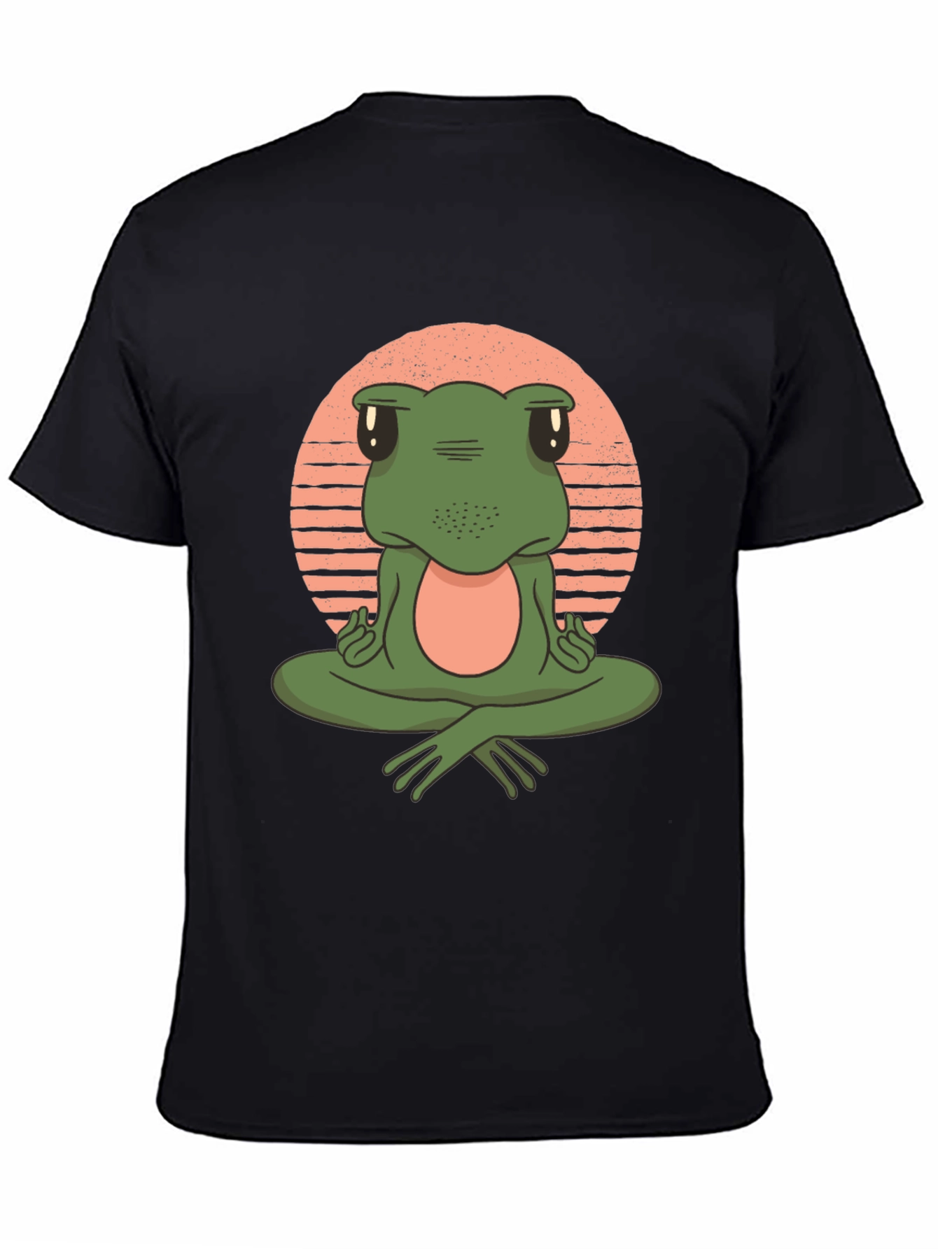 Meditating Frog Graphic Tee - Zen Vibe Shirt