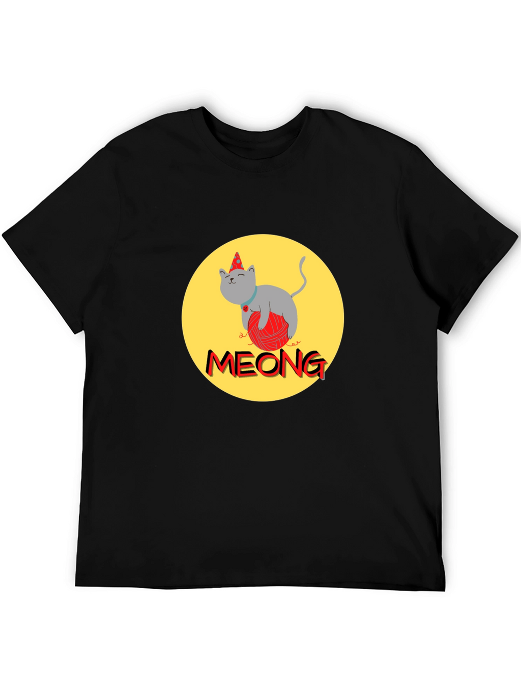 Meong Cat T-Shirt - Unique Graphic Tee