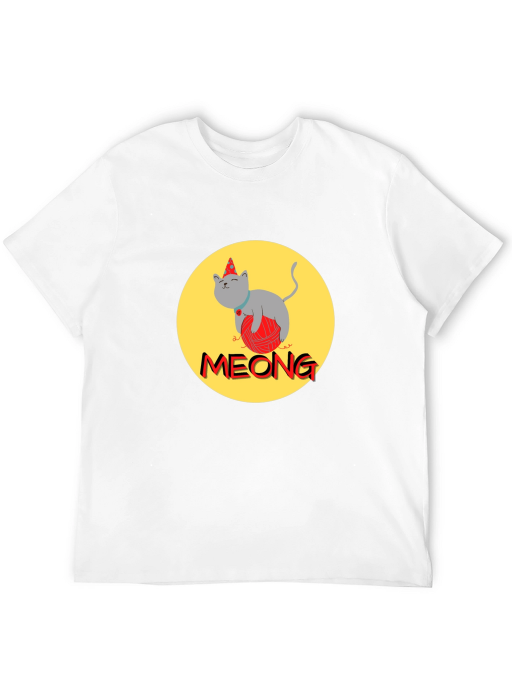 Meong Cat T-Shirt - Unique Graphic Tee