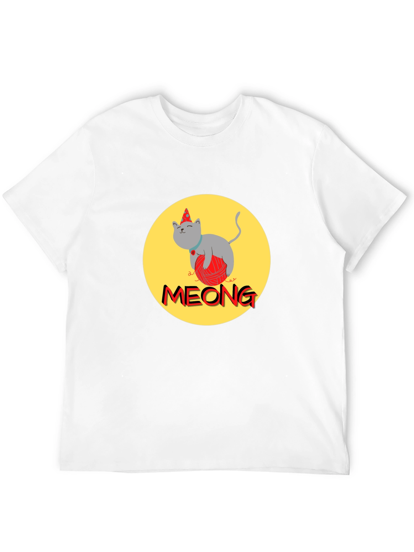 Meong Cat T-Shirt - Unique Graphic Tee