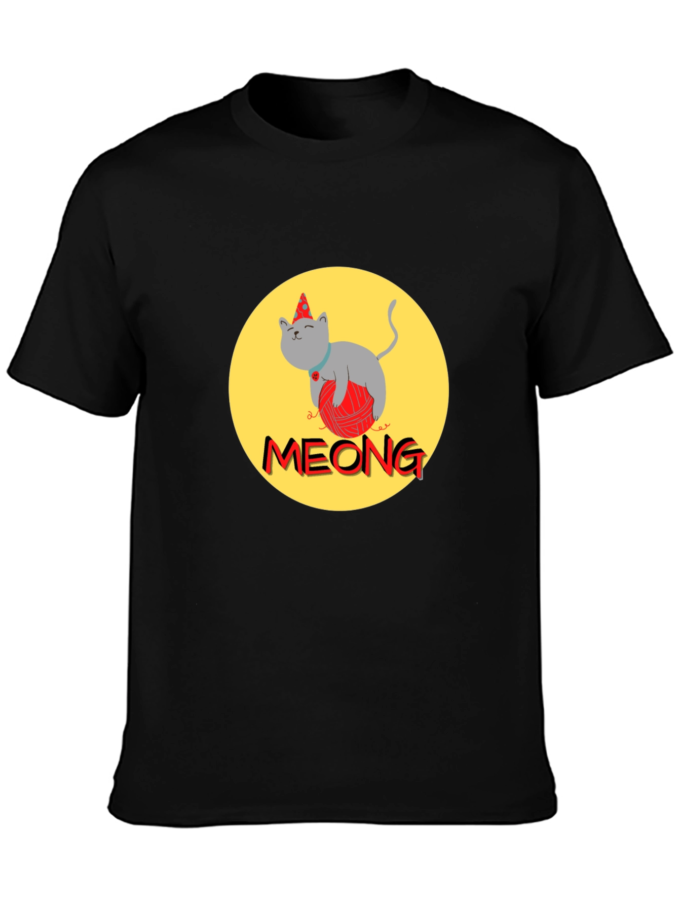 Meong Cat T-Shirt - Unique Graphic Tee