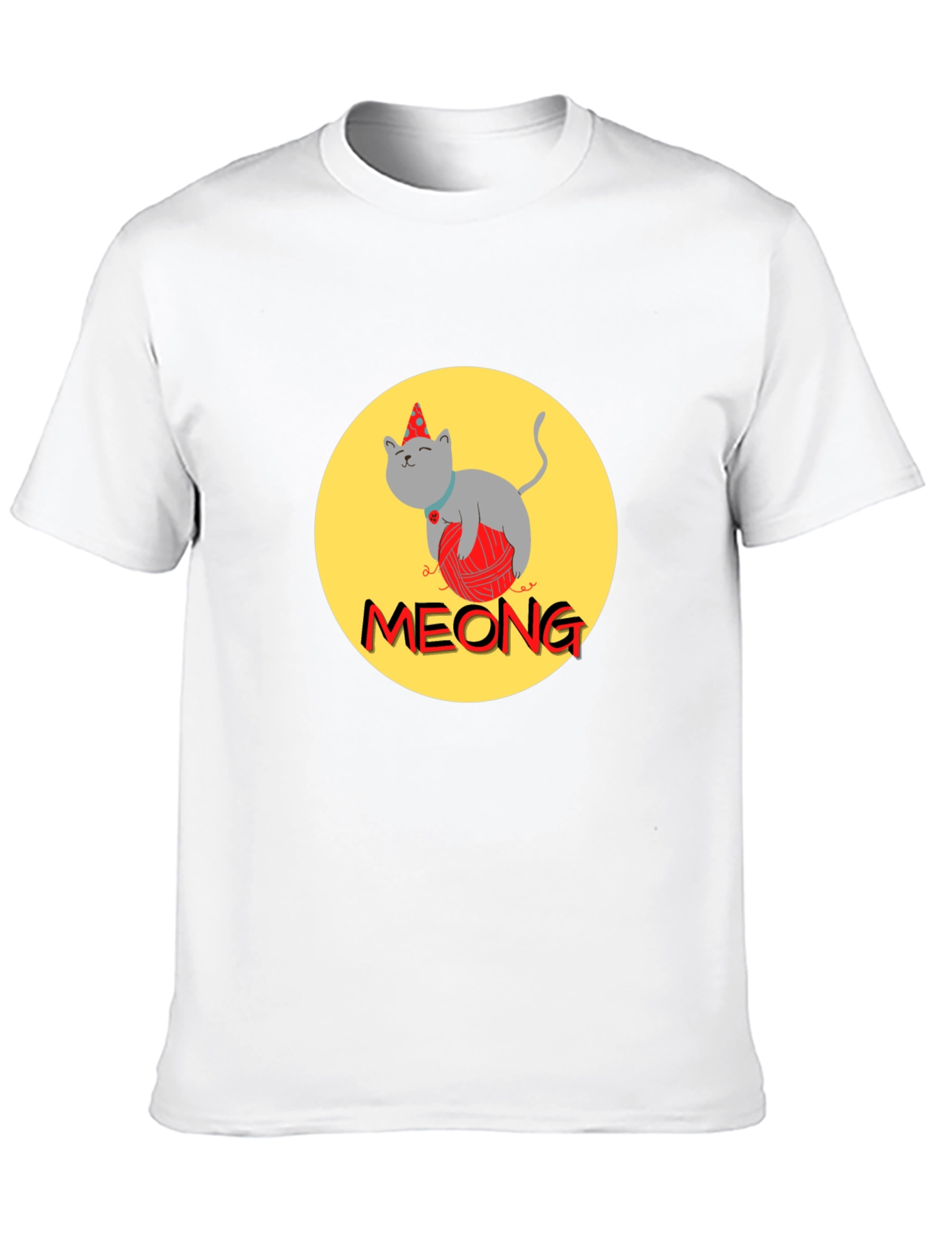 Meong Cat T-Shirt - Unique Graphic Tee