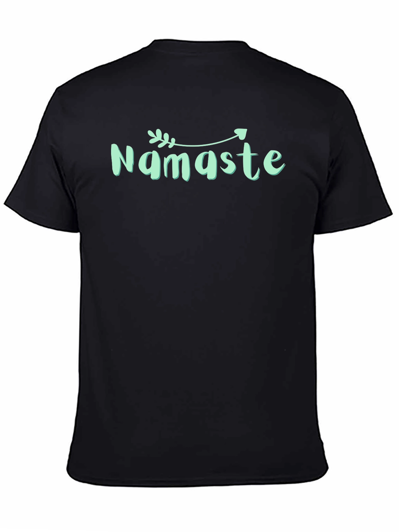 Namaste Arrow Graphic Tee - Yoga Inspired Black T-Shirt
