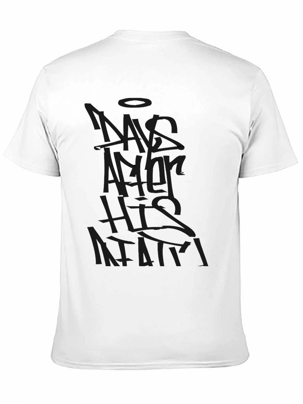 Mens Black Graphic T-Shirt - Modern Style