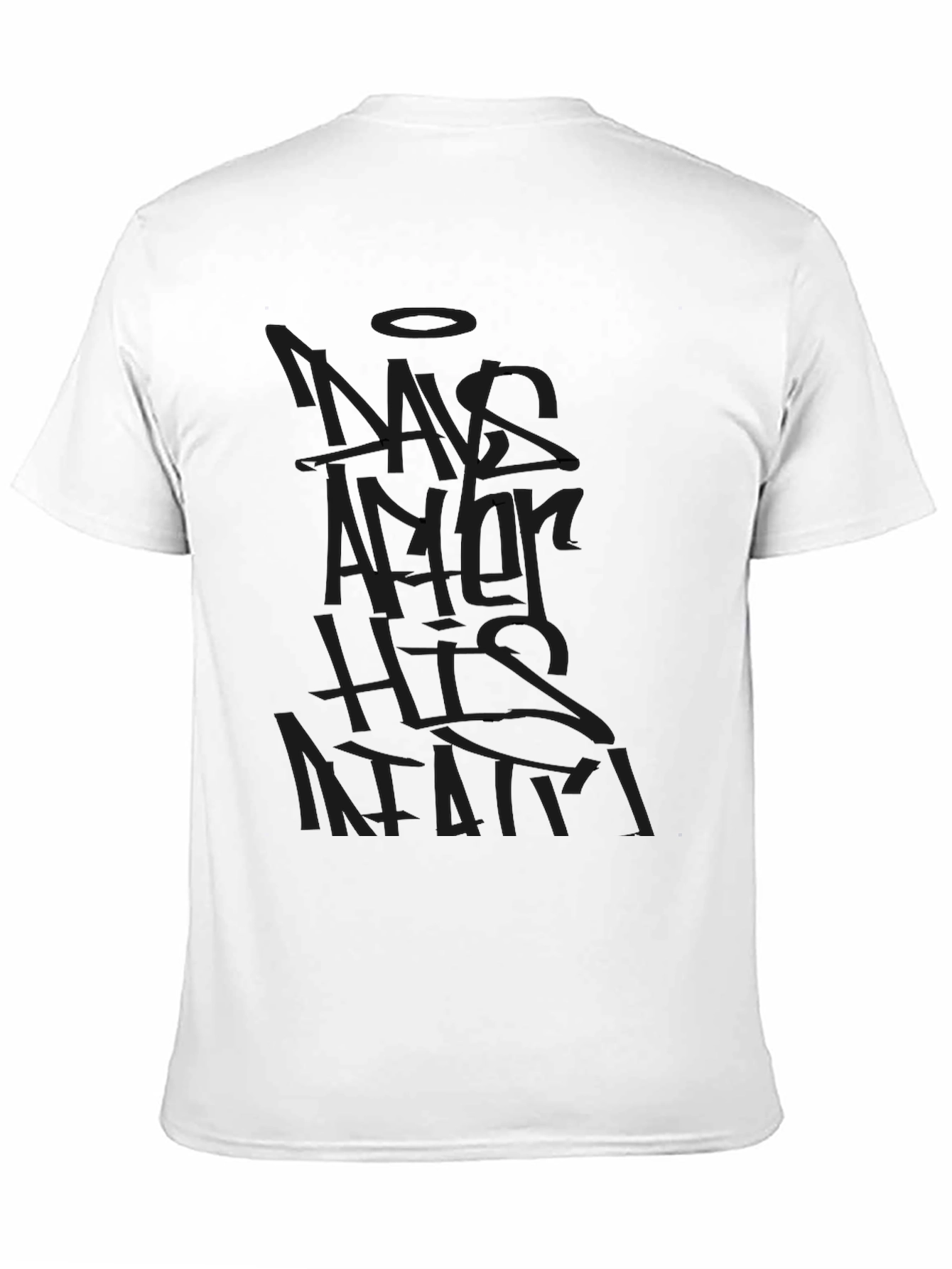 Mens Black Graphic T-Shirt - Modern Style