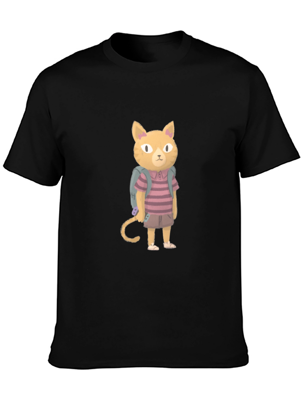 Cartoon Cat T-Shirt - Unique Graphic Tee