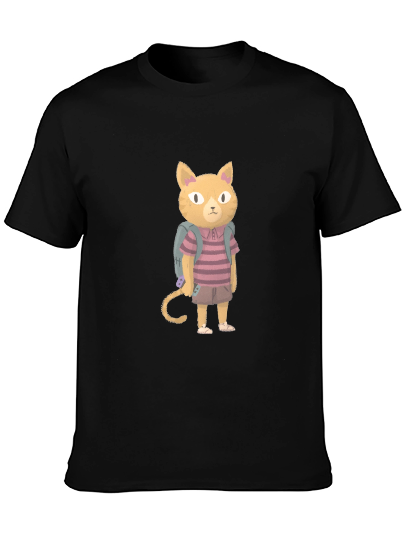 Cartoon Cat T-Shirt - Unique Graphic Tee
