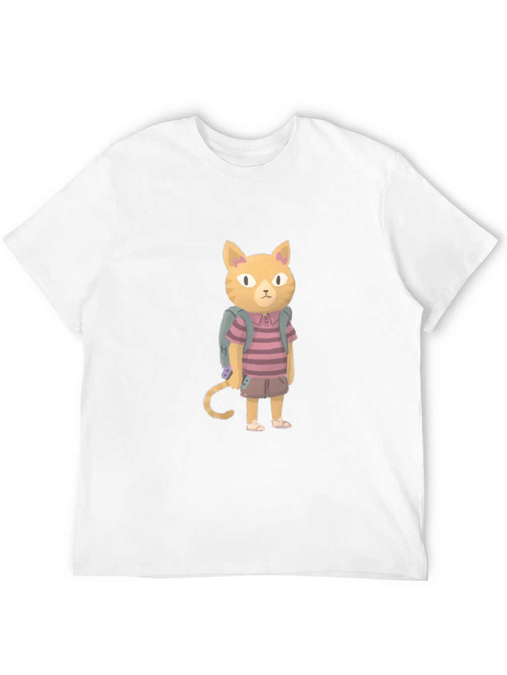 Cartoon Cat T-Shirt - Unique Graphic Tee