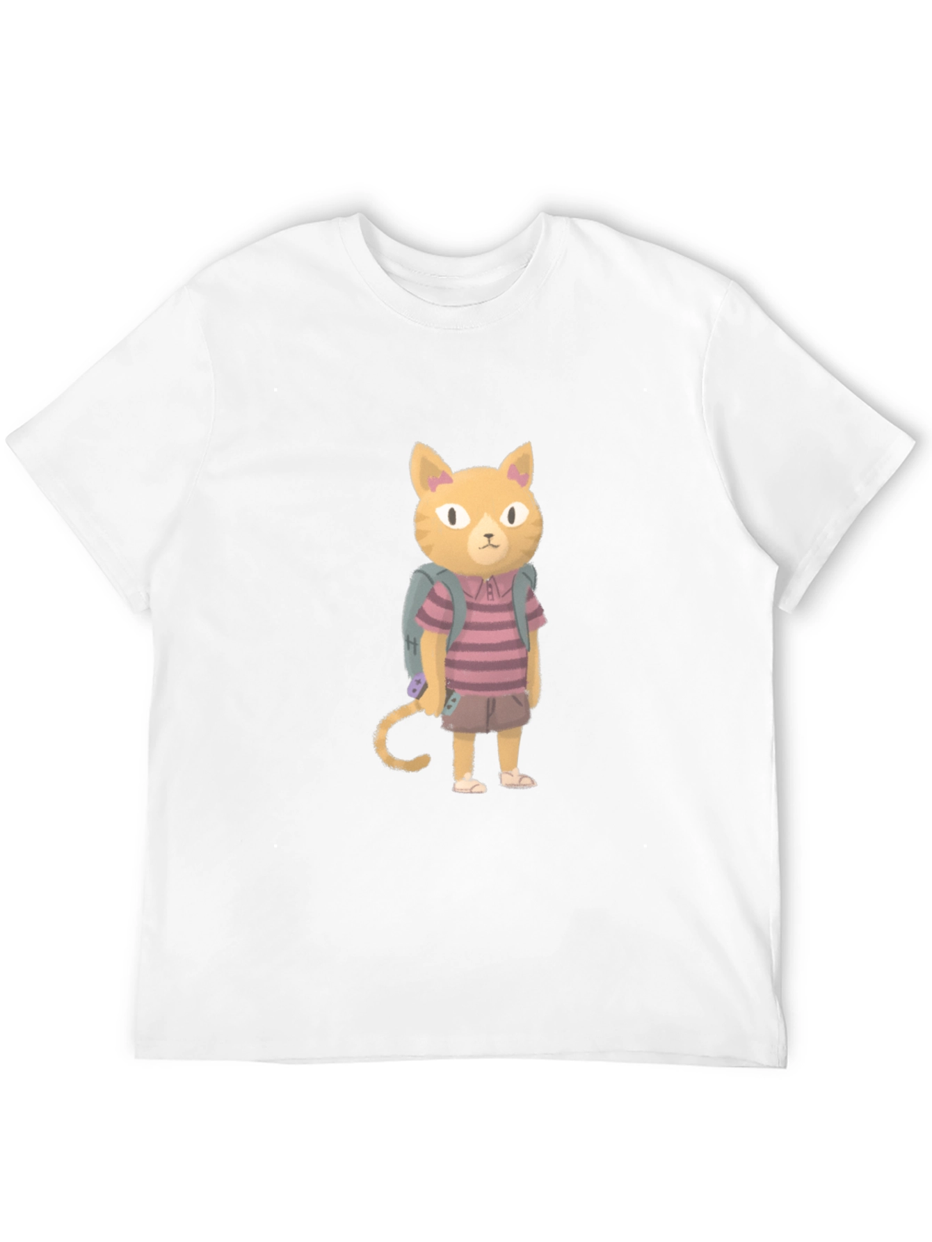 Cartoon Cat T-Shirt - Unique Graphic Tee