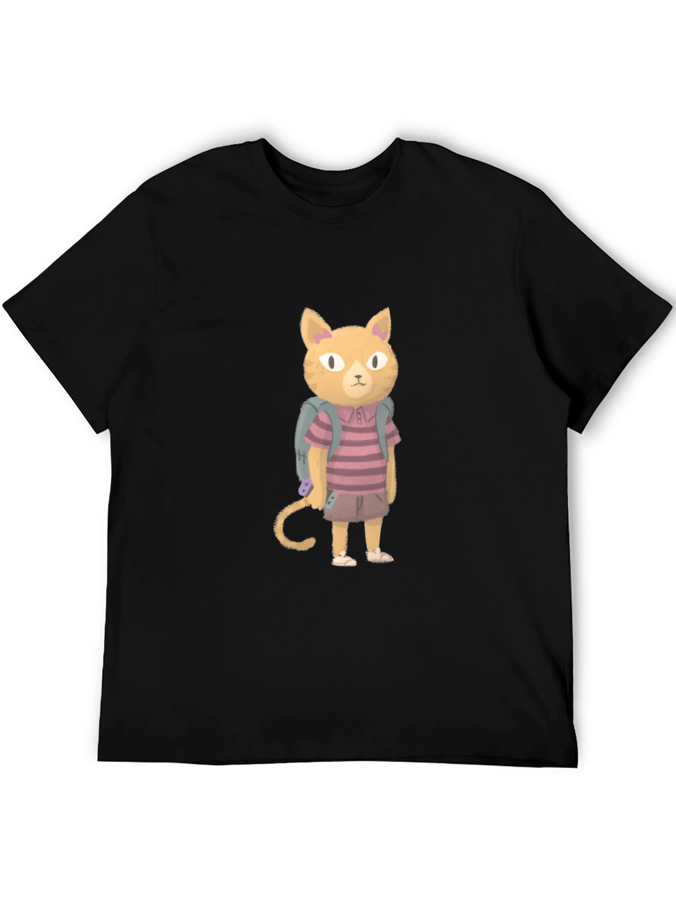 Cartoon Cat T-Shirt - Unique Graphic Tee