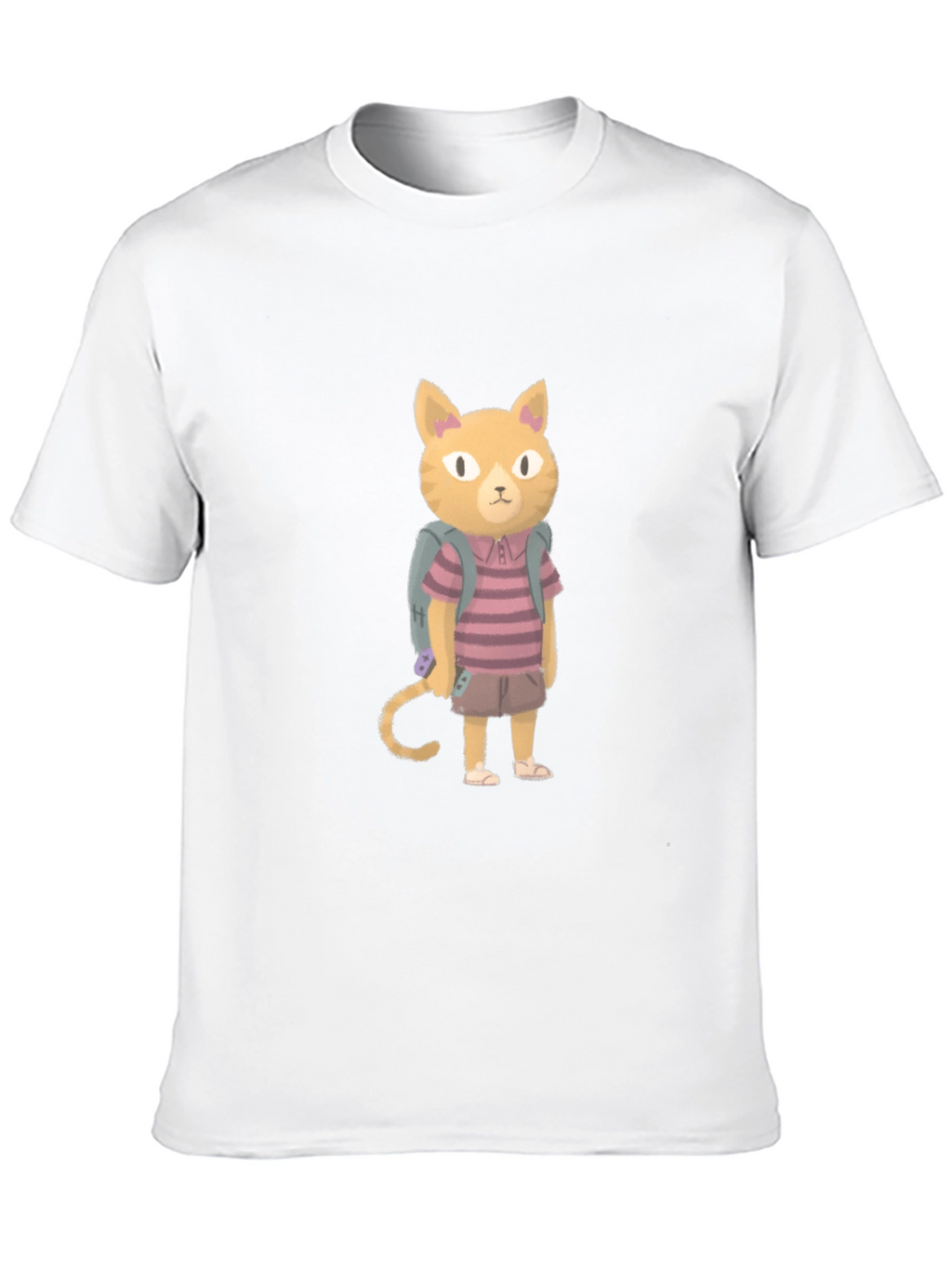 Cartoon Cat T-Shirt - Unique Graphic Tee