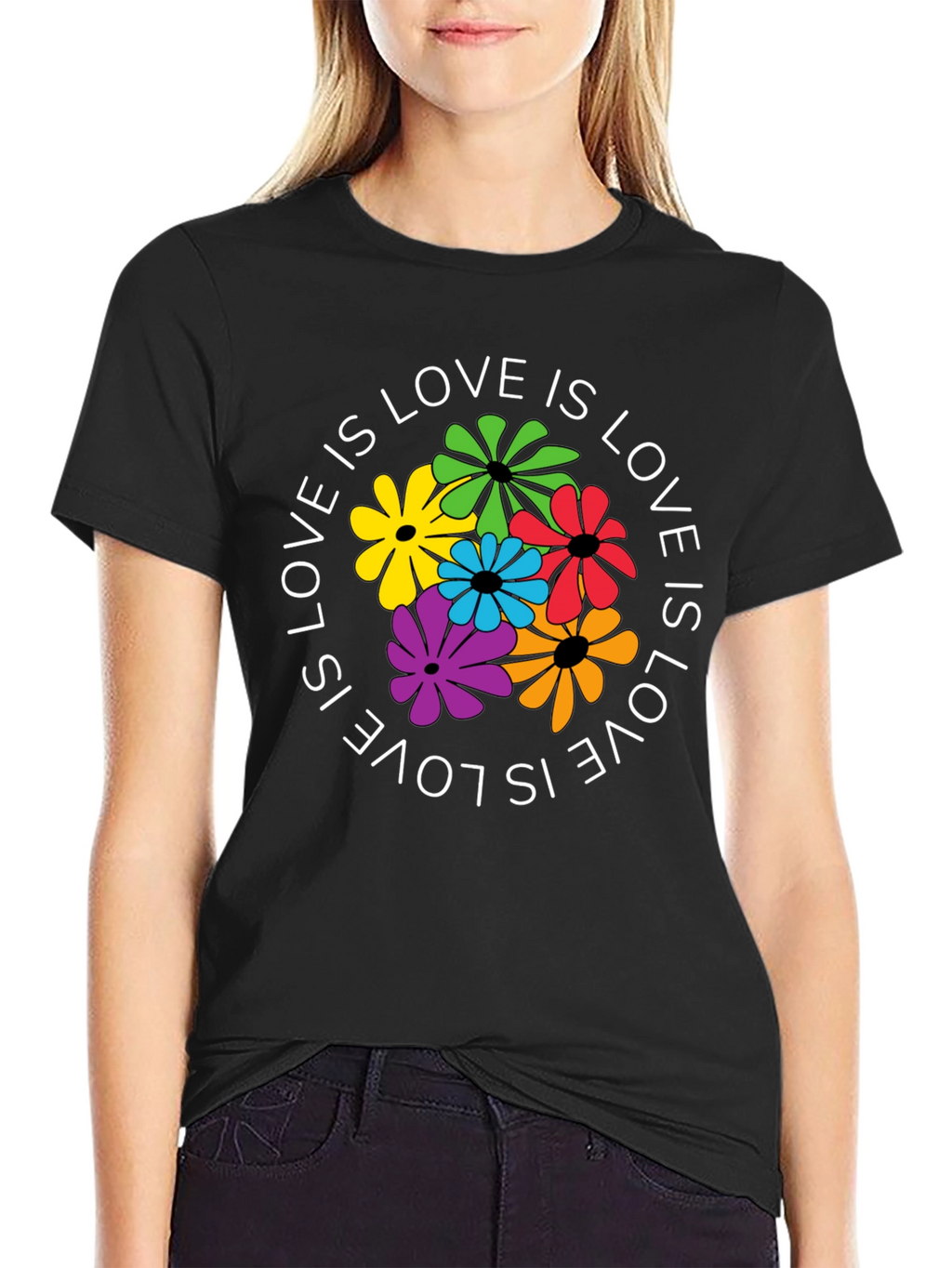 Love Is Love Floral Graphic T-Shirt