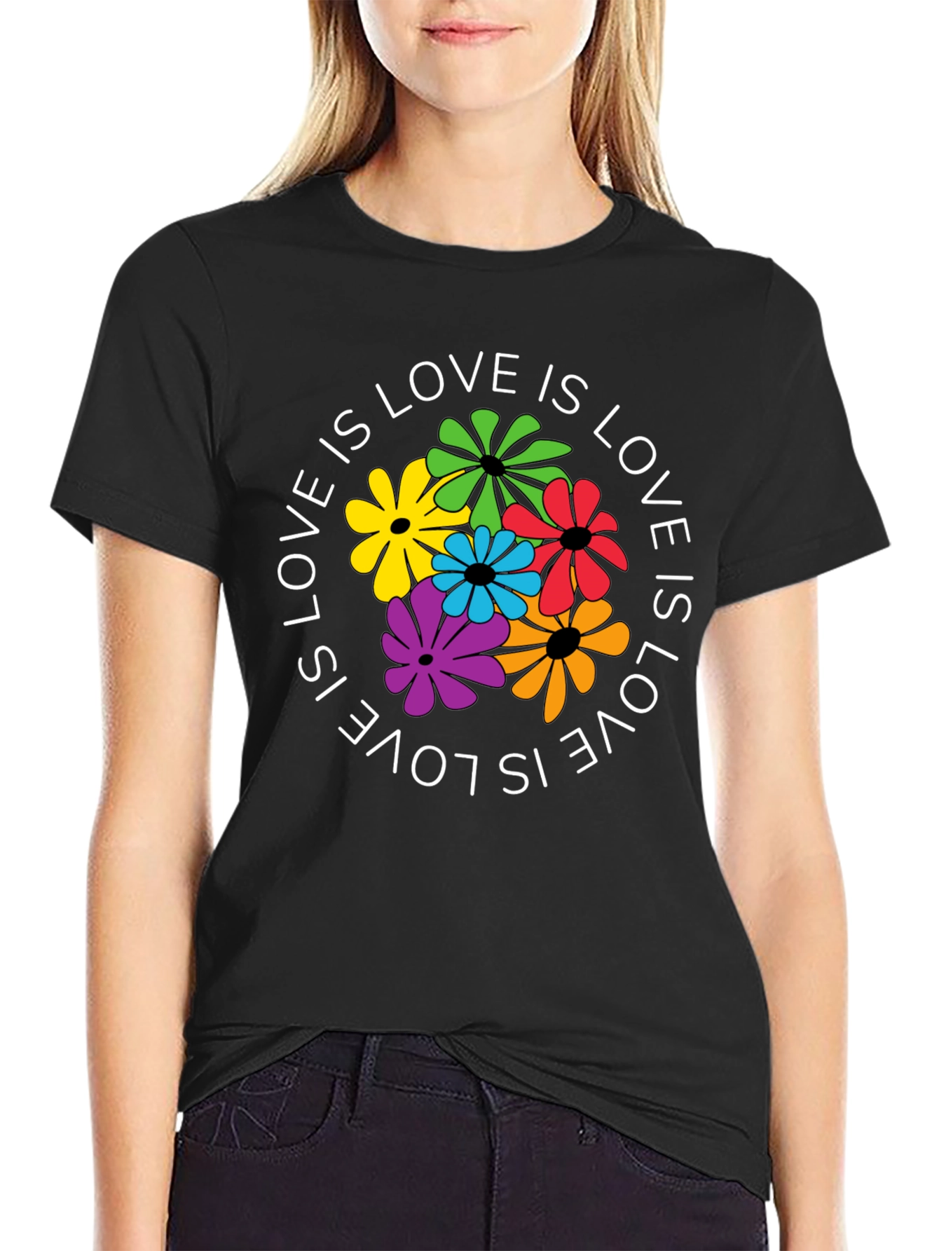 Love Is Love Floral Graphic T-Shirt