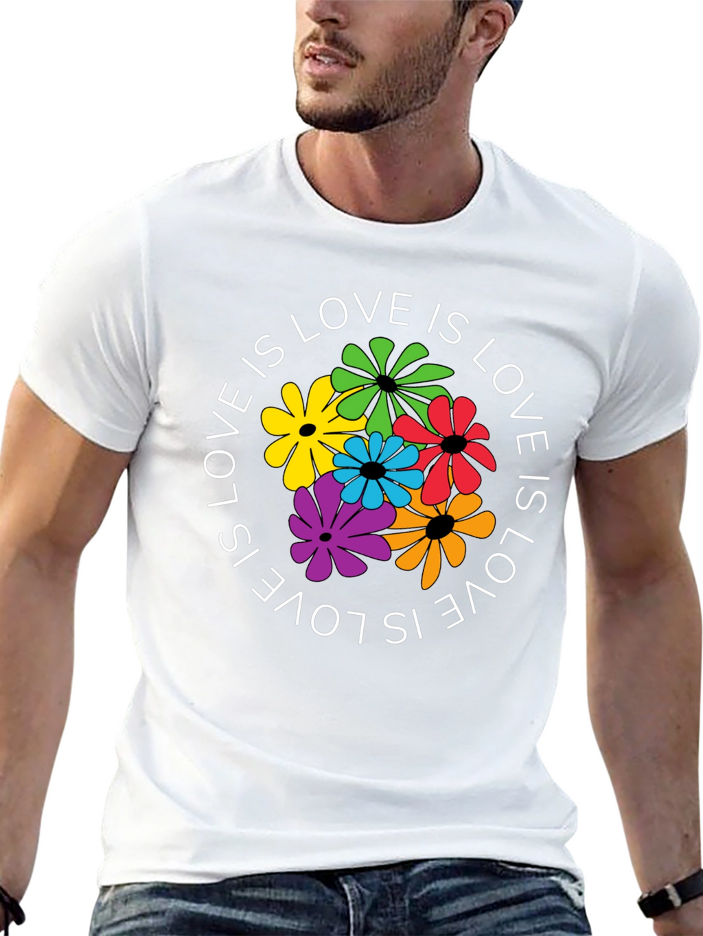 Love Is Love Floral Graphic T-Shirt
