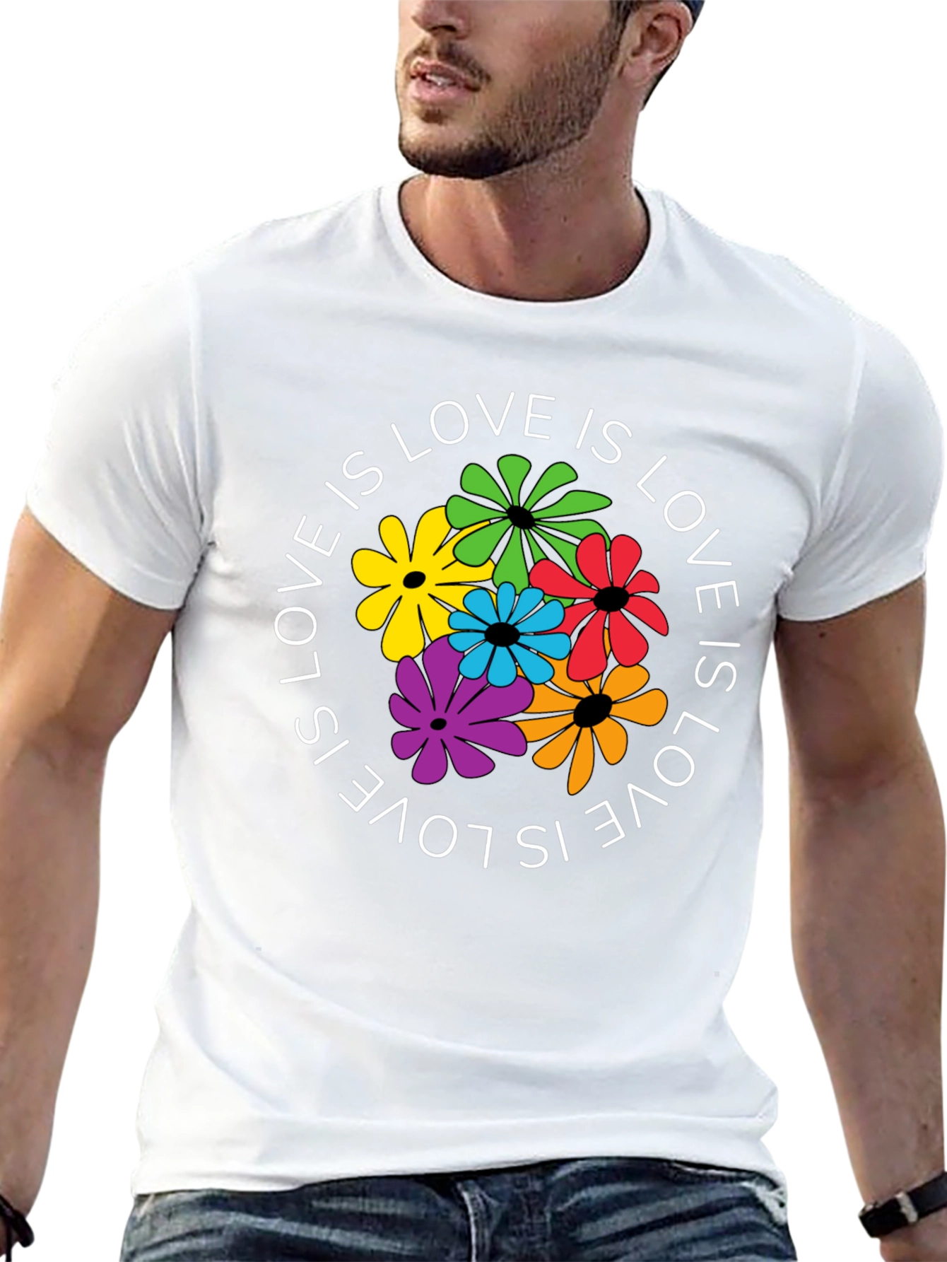 Love Is Love Floral Graphic T-Shirt