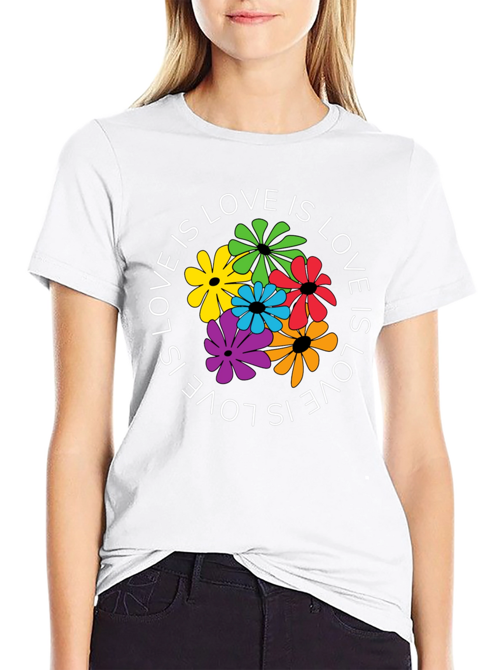 Love Is Love Floral Graphic T-Shirt