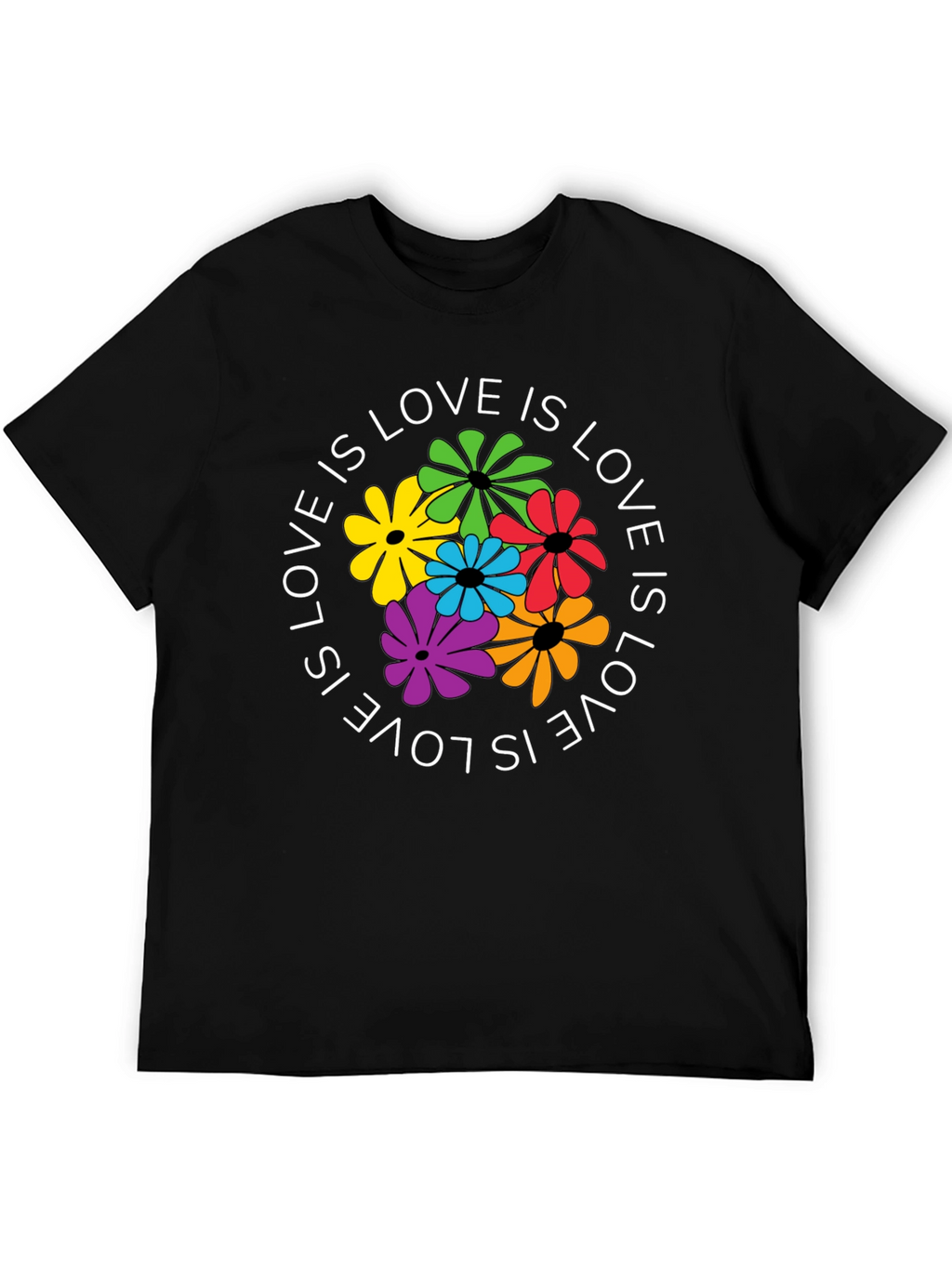 Love Is Love Floral Graphic T-Shirt