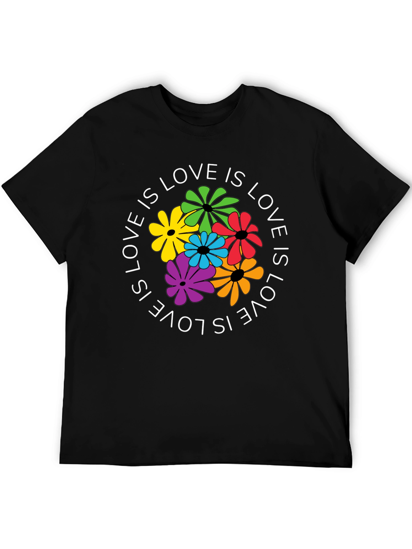Love Is Love Floral Graphic T-Shirt
