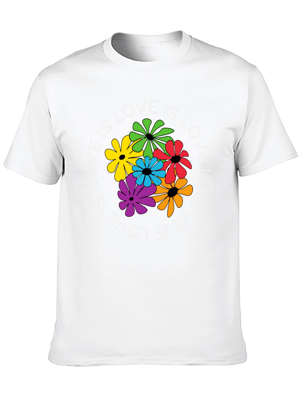 Love Is Love Floral Graphic T-Shirt