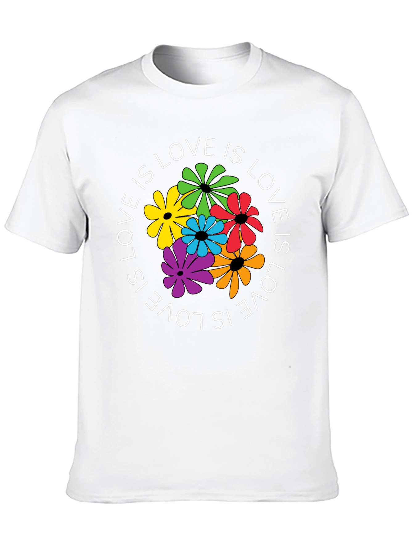 Love Is Love Floral Graphic T-Shirt