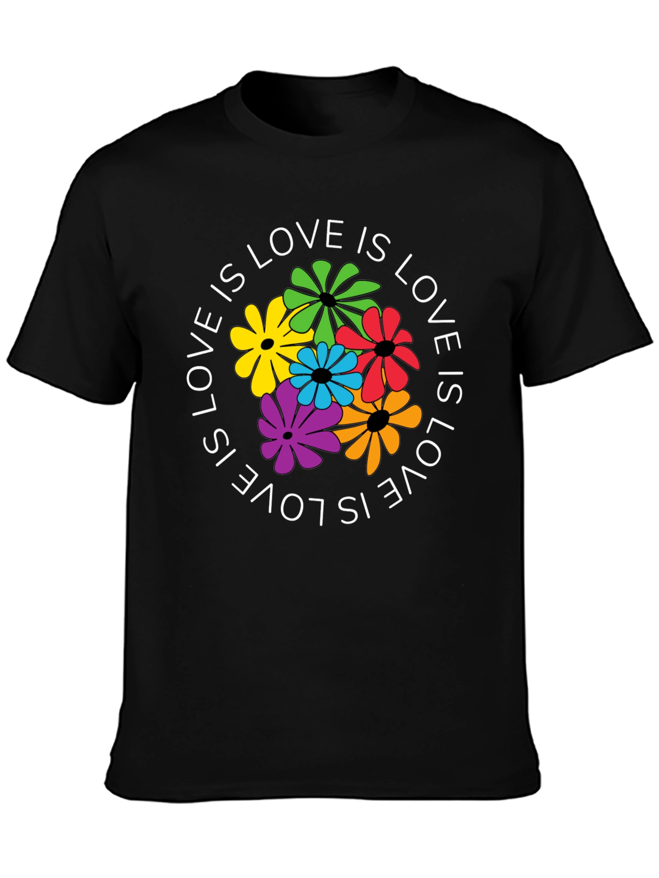 Love Is Love Floral Graphic T-Shirt