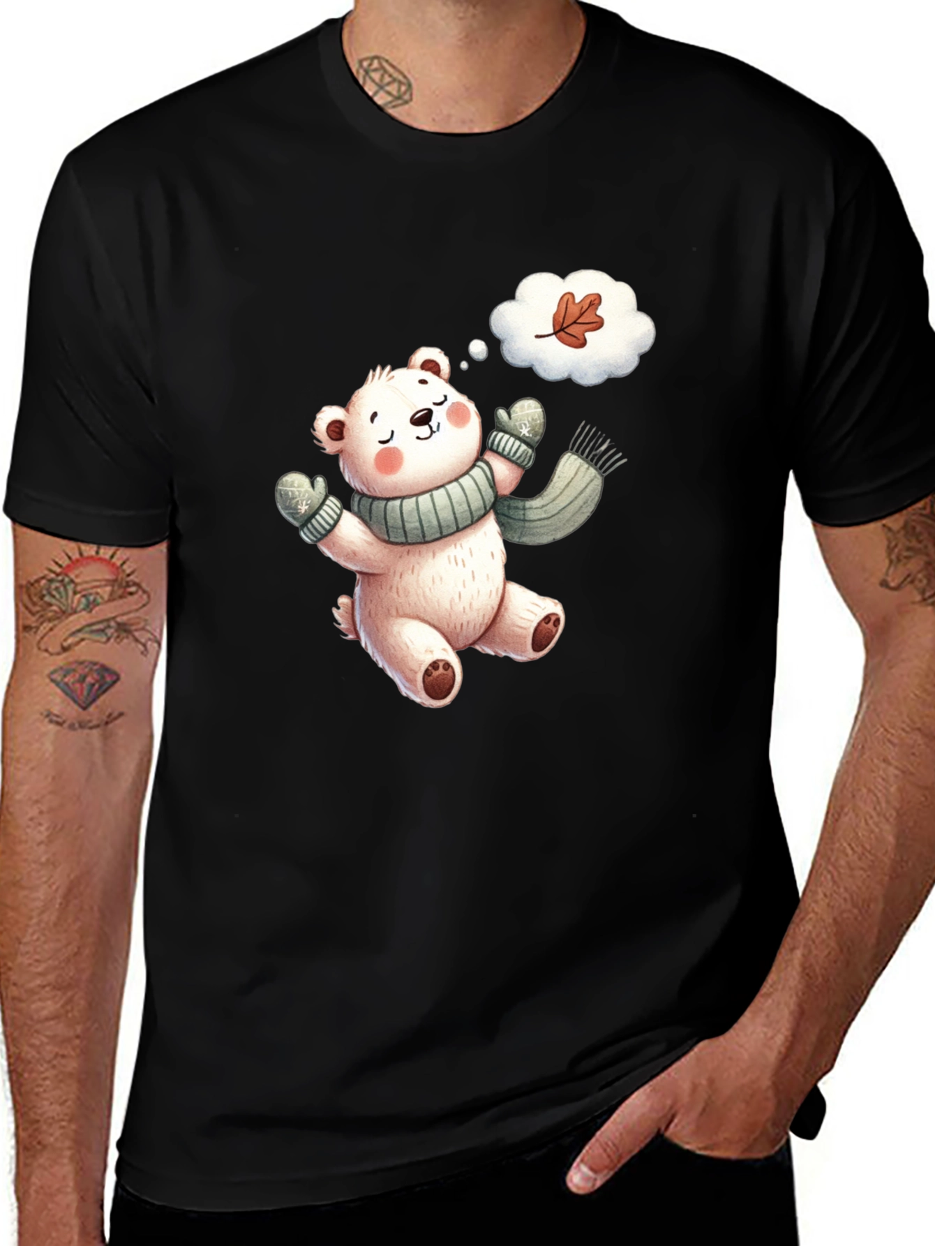Cute Bear Autumn T-Shirt