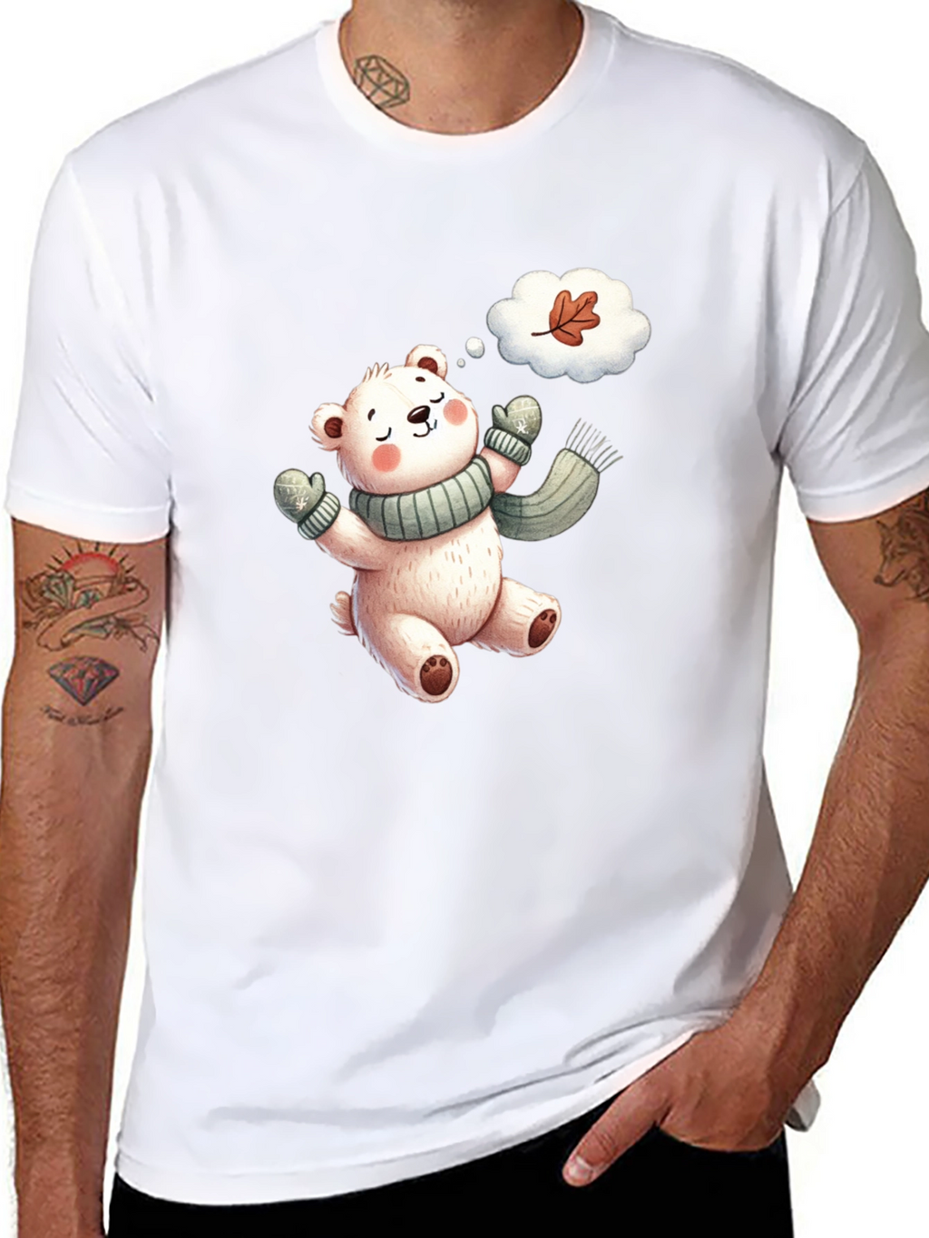 Cute Bear Autumn T-Shirt
