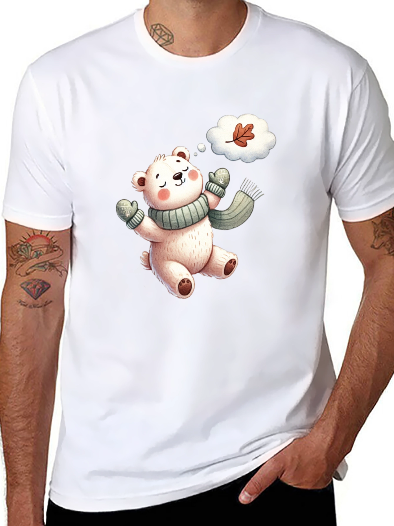 Cute Bear Autumn T-Shirt