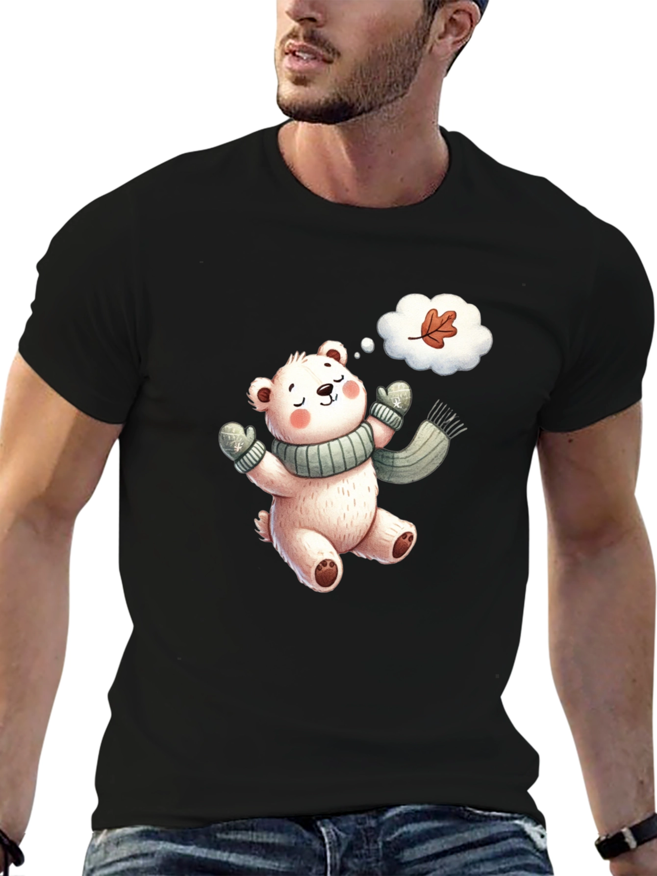 Cute Bear Autumn T-Shirt