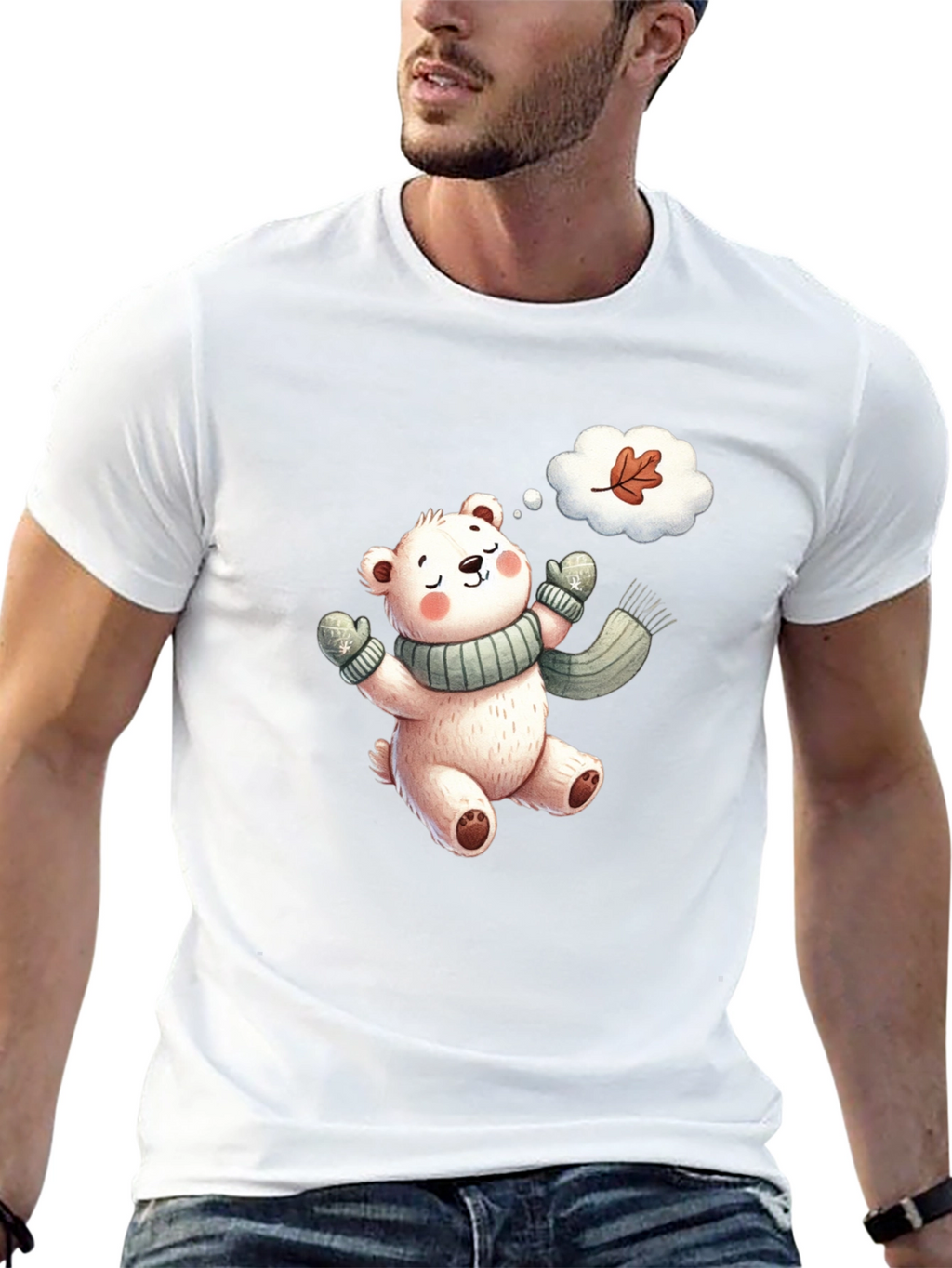 Cute Bear Autumn T-Shirt