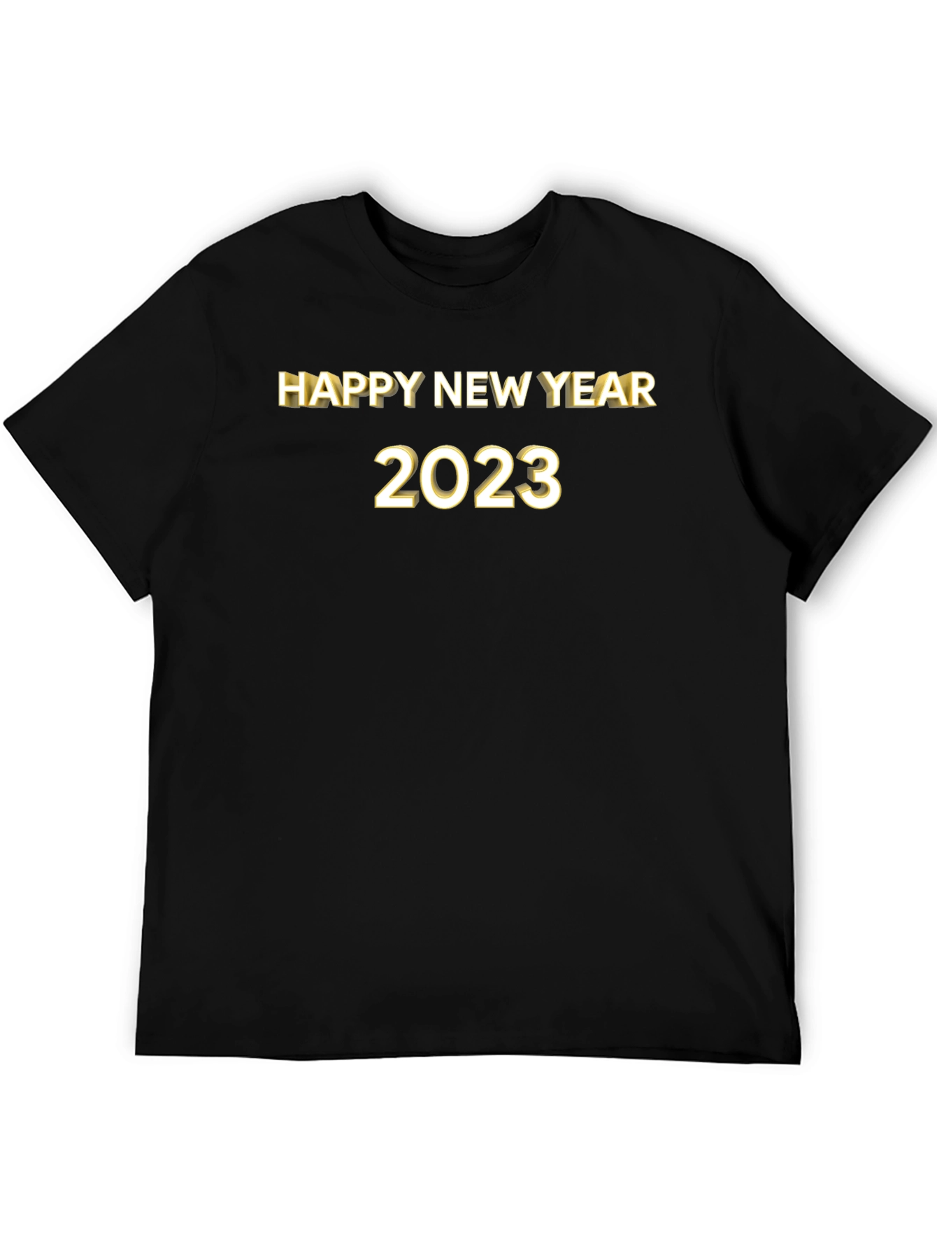 Happy New Year 2023 Black T-Shirt