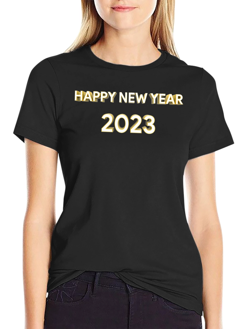 Happy New Year 2023 Black T-Shirt