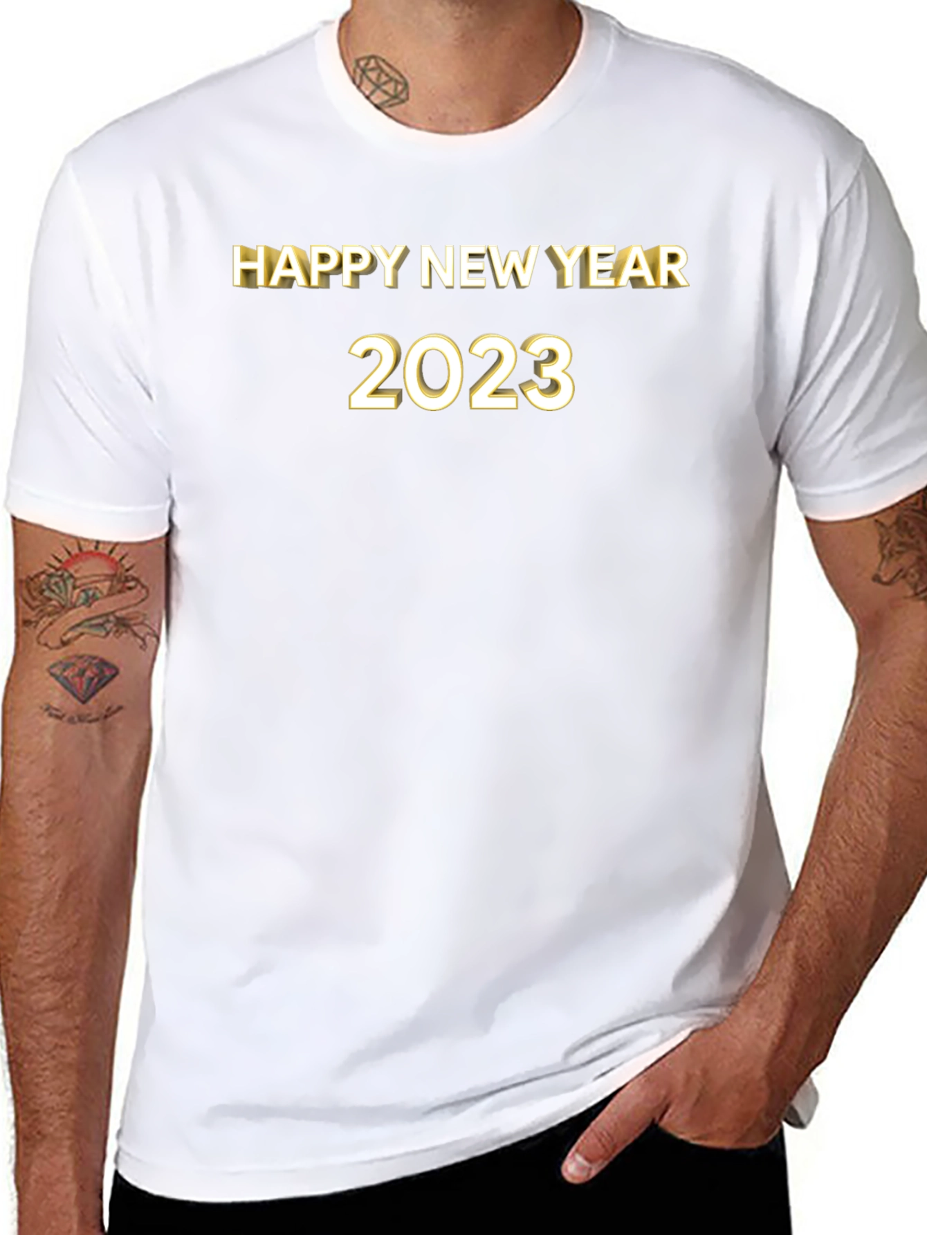 Happy New Year 2023 Black T-Shirt